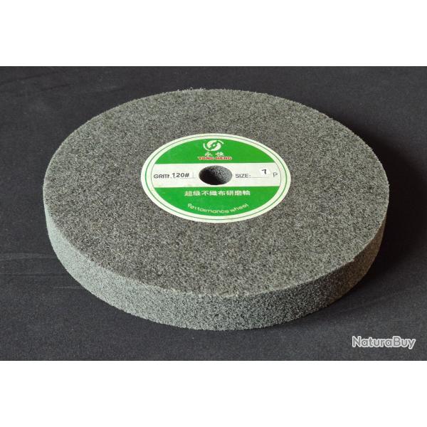 Disque � satiner 200mm X 25mm Grain 120 ( Polir Polissage Polissoir Polissage )