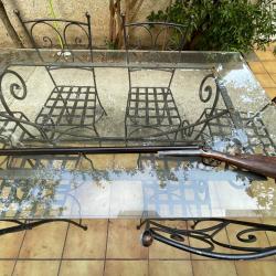 rare Fusil HUSQVARNA Cal 16 &agrave; chiens canardiere