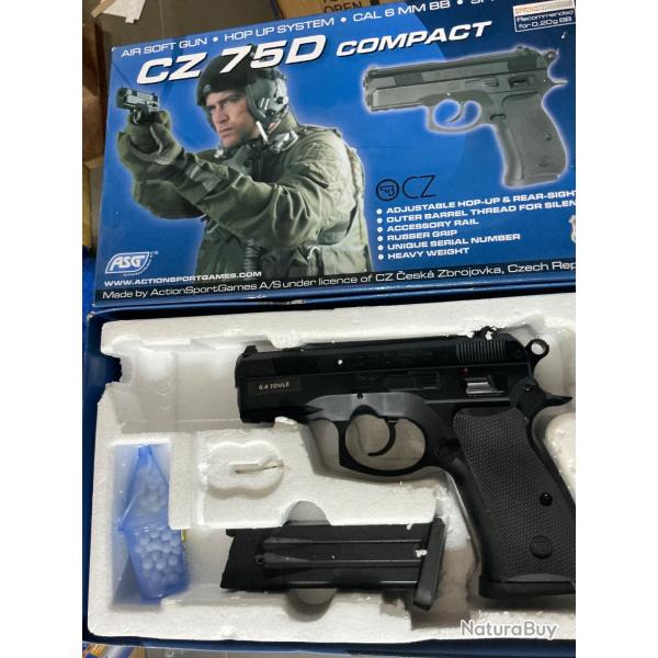Pistolet airsoft cz75D spring 6mm
