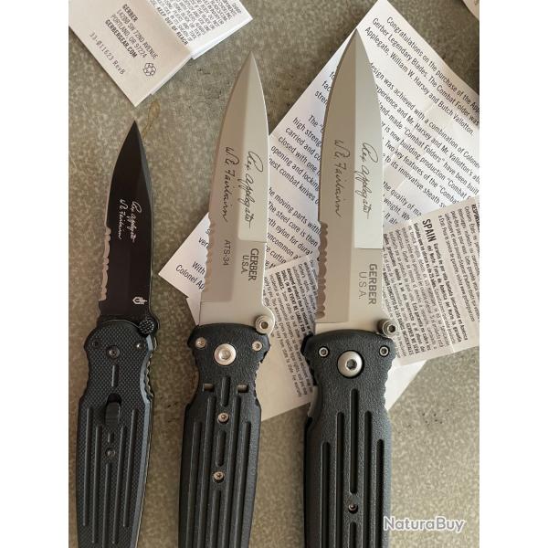 Lot de 3 couteaux Gerber Applegate