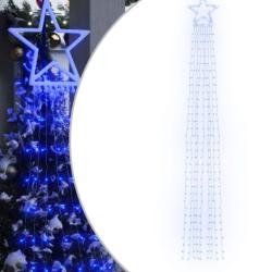 Guirlande No&euml;l LED bleu 375 cm plastique 320 LED 8 modes IP44