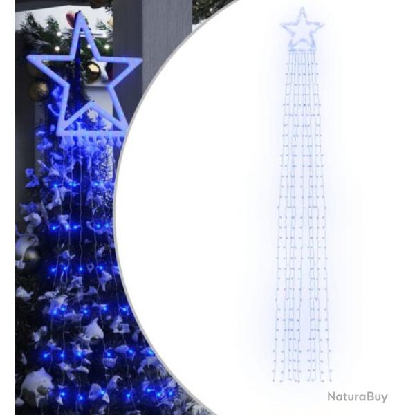 Guirlande No�l LED bleu 375 cm plastique 320 LED 8 modes IP44
