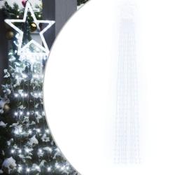 Guirlande No&euml;l LED blanc froid 375 cm plastique 320 LED 8 modes IP44