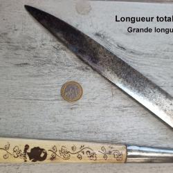 Tr&egrave;s Grande VENDETTA 522 mm CORSE Couteau Collection Ancien