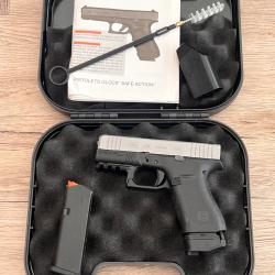 GLOCK 43X Silver Slide 9x19
