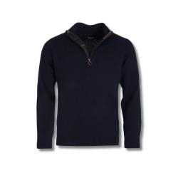 Pull Holden Half zip Bleu - Barbour  - pull holden bleu M