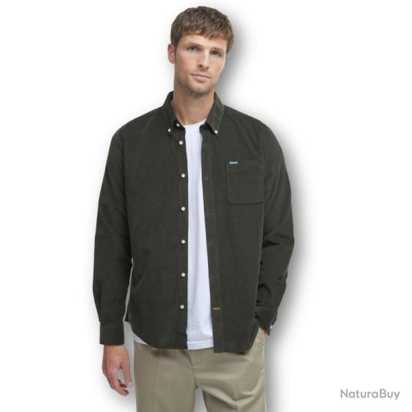Chemise Barbour Ramsey Tailored Cord Shirt Forest - chem Ramsey Forest XL