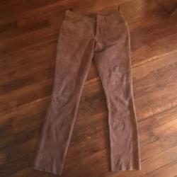 Pantalon daim marron clair
