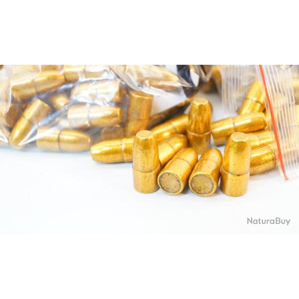 Lot de 200 OGIVES PLOMB electrocuivr� CAL .365 9,3mm 190grain