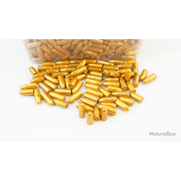 Lot de 200 OGIVES PLOMB electrocuivr� CAL .225 5,7mm 83 grain