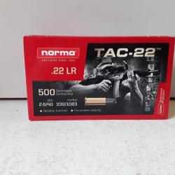 1 boite de 50  Balles Norma TAC-22 cal.22lr 40gr