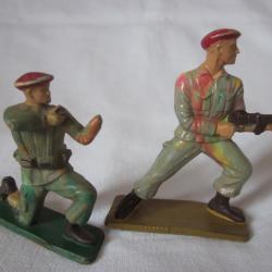 STARLUX 1/32 - ARM&Eacute;E FRAN&Ccedil;AISE S&Eacute;RIE 1 : LOT 2 PARACHUTISTES FRAN&Ccedil;AIS AU COMBAT