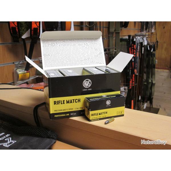 500 Cartouches 22LR RWS Rifle Match