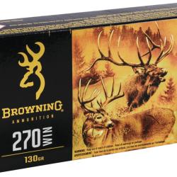 CARTOUCHES BROWNING BXS CALIBRE 270 Win 130GR 8,42 G (BOITE DE 20)