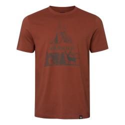 T-SHIRT HARKILA NATURE S/S AUTUMN ORANGE TAILLE M NEUF