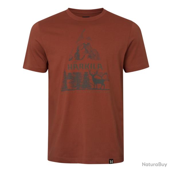 T-SHIRT HARKILA NATURE S/S AUTUMN ORANGE TAILLE XXL NEUF