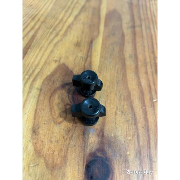 Fond / talon de chargeur Luger P08 en backelite - reproduction - lot de 2 pi�ces