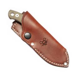 Couteau Fixe GiantMouse GMF1-XL Lame Acier N690 Manche Micarta &Eacute;tui Cuir Made In Italy GM11880