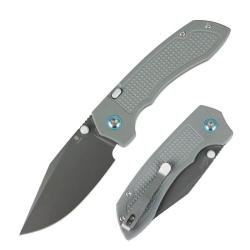 Couteau Tenable Entity Lame Acier 14C28N Manche G10 Gris Top Liner Lock B1036H1