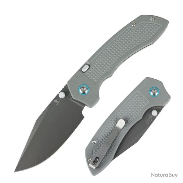 Couteau Tenable Entity Lame Acier 14C28N Manche G10 Gris Top Liner Lock B1036H1