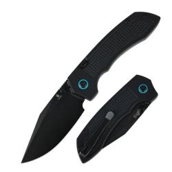 Couteau Tenable Entity Lame Acier 14C28N Manche G10 Noir Top Liner Lock B1036H3