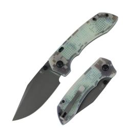 Couteau Tenable Entity Lame Acier 14C28N Manche G10 Camouflage Top Liner Lock B1036H4
