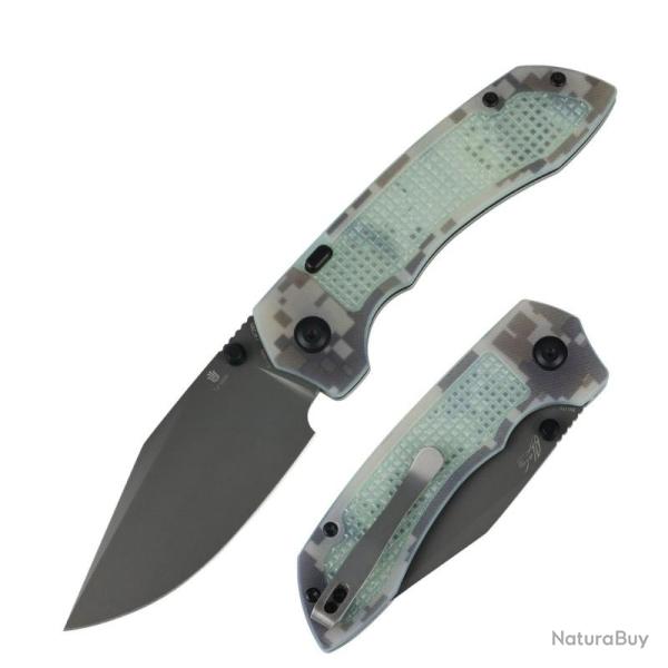 Couteau Tenable Entity Lame Acier 14C28N Manche G10 Camouflage Top Liner Lock B1036H4