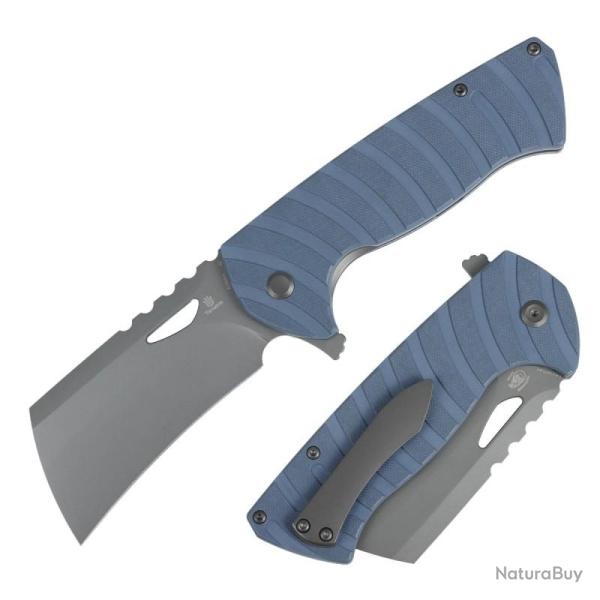 Couteau Tenable Leviathan Lame Acier D2 Manche G10 Bleu Ardoise Liner Lock B1083A1