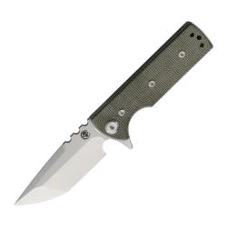 Couteau Chaves T.A.K. Redencion Tanto Lame Acier Elmax Manche Micarta Vert Linerlock CHAV14475