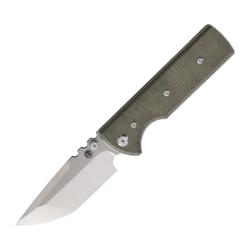 Couteau Pliant Chaves NTAK Redencion Tanto Lame Acier Elmax Manche Micarta Vert Linerlock CHAV14471