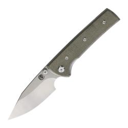 Couteau Chaves Scapegoat Street Spear Point Lame Acier Elmax Manche Micarta Vert Linerlock CHAV14468
