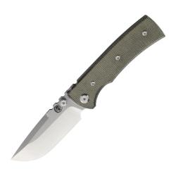 Couteau Chaves Redencion Street Drop Point Lame Acier Elmax Manche Micarta Vert Linerlock CHAV14458