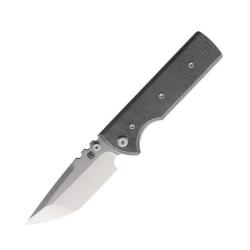 Couteau Pliant Chaves NTAK Tanto Lame Acier Elmax Manche Micarta Noir Linerlock CHAV14329