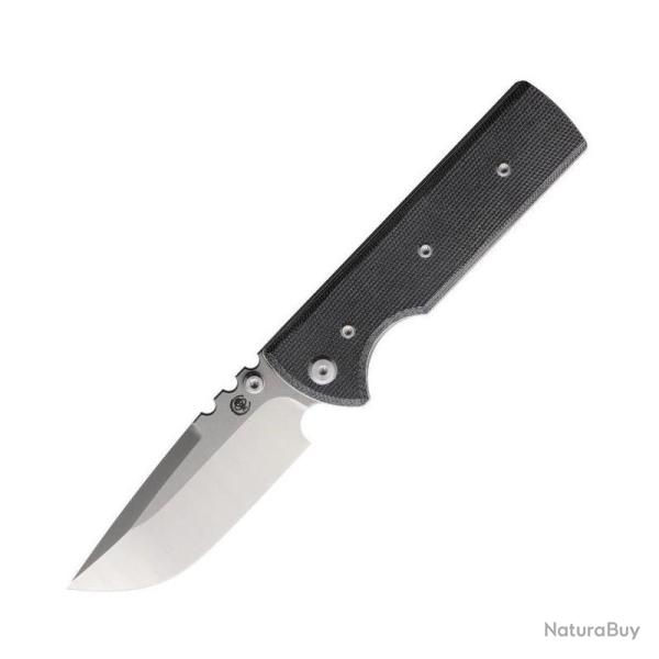 Couteau Pliant Chaves NTAK Drop Point Lame Acier Elmax Manche Micarta Noir Linerlock CHAV14328