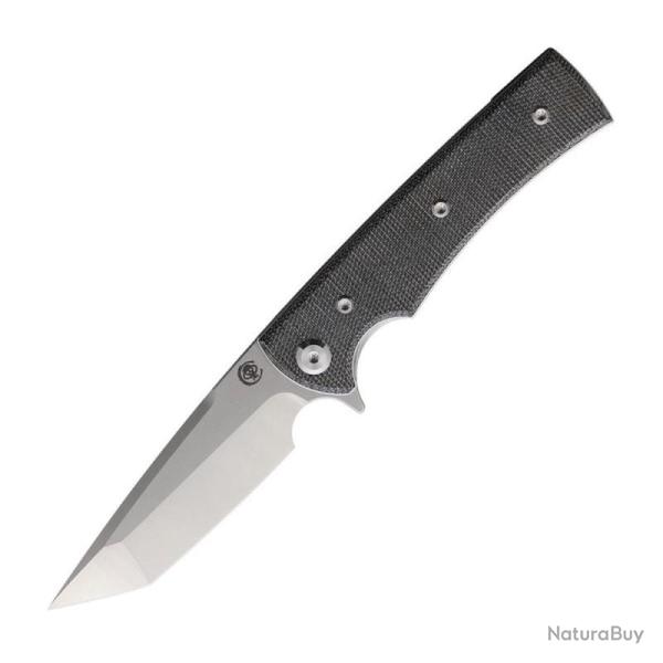 Couteau Chaves Liberation Street Tanto Lame Acier Elmax Manche Micarta Noir Linerlock CHAV14321