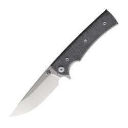 Couteau Chaves Liberation Street Drop Point Lame Acier Elmax Manche Micarta Noir Linerlock CHAV14320
