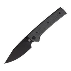 Couteau Chaves Scapegoat 229 Spear Point Lame Acier Elmax Noire Manche Micarta Noir CHAV14319
