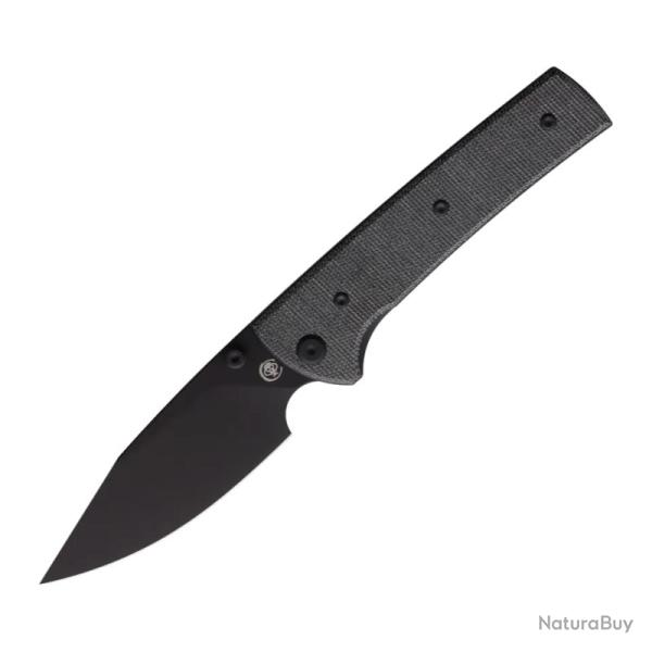 Couteau Chaves Scapegoat 229 Spear Point Lame Acier Elmax Noire Manche Micarta Noir CHAV14319