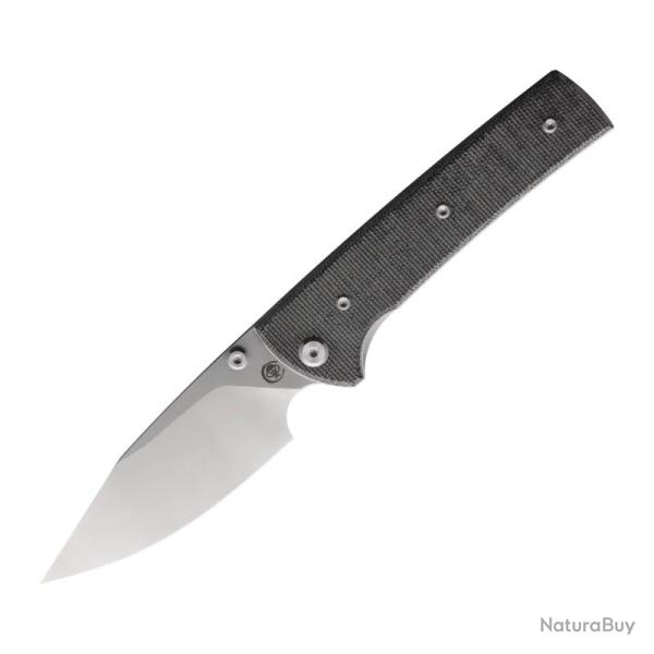 Couteau Chaves Scapegoat 229 Spear Point Lame Acier Elmax Manche Micarta Noir Linerlock CHAV14318