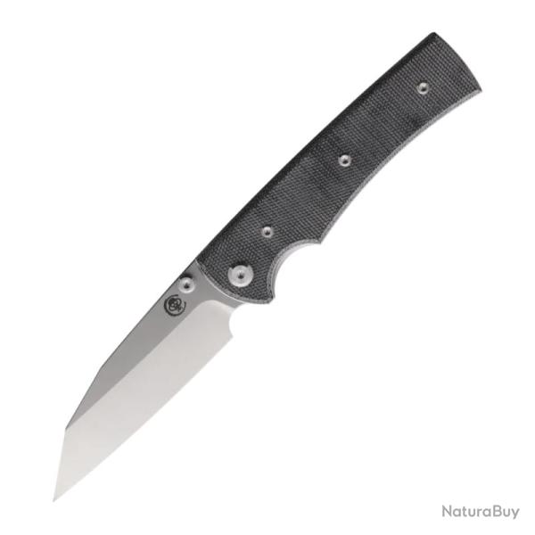Couteau Chaves Sangre 229 Wharncliffe Lame Acier Elmax Manche Micarta Noir Linerlock CHAV14316
