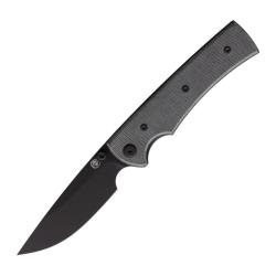 Couteau Chaves Liberation 229 Drop Point Lame Acier Elmax Noire Manche Micarta Noir CHAV14314