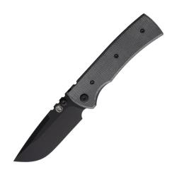 Couteau Chaves Redencion 229 Drop Point Lame Acier Elmax Noire Manche Micarta Noir CHAV14232