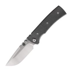 Couteau Chaves Redencion 229 Drop Point Lame Acier Elmax Manche Micarta Noir Linerlock CHAV14230