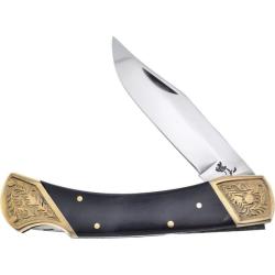 Couteau Frost Cutlery Bear Claw Lame Acier Inox Manche Corne de Buffle Noir Lockback FWT072CBH