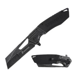 Couteau USMC Lame Acier Inox Manche G10 Noir Liner Lock USMA3008BK