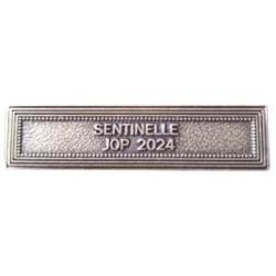 Agrafe M&eacute;daille et Barrette "Sentinelle JOP 2024" Ordonnance