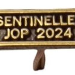 Agrafe M&eacute;daille et Barrette "Sentinelle JOP 2024" R&eacute;duction