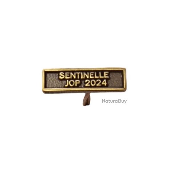 Agrafe M�daille et Barrette "Sentinelle JOP 2024" R�duction