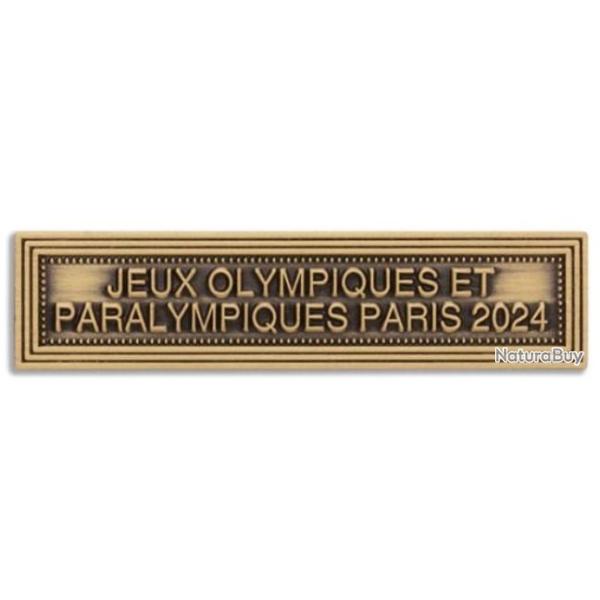 Agrafe M�daille et Barrette "Jeux Olympiques et Paralympiques Paris 2024" Bronze R�duction