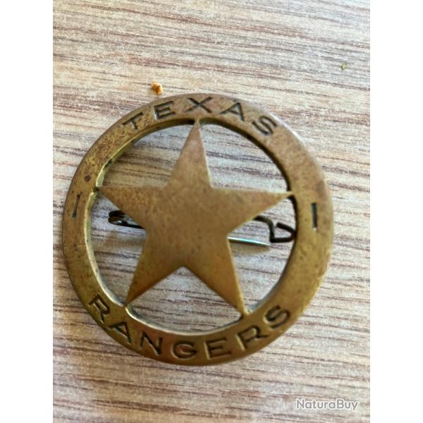 Etoile de TEXAS RANGERS Ancienne (Fin XIX�me-d�but XX�me) USA
